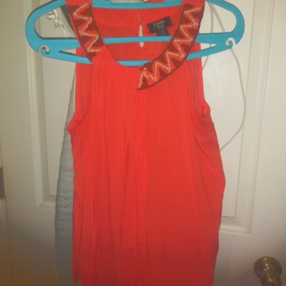 Como Black Women's Top, Orange/Petite